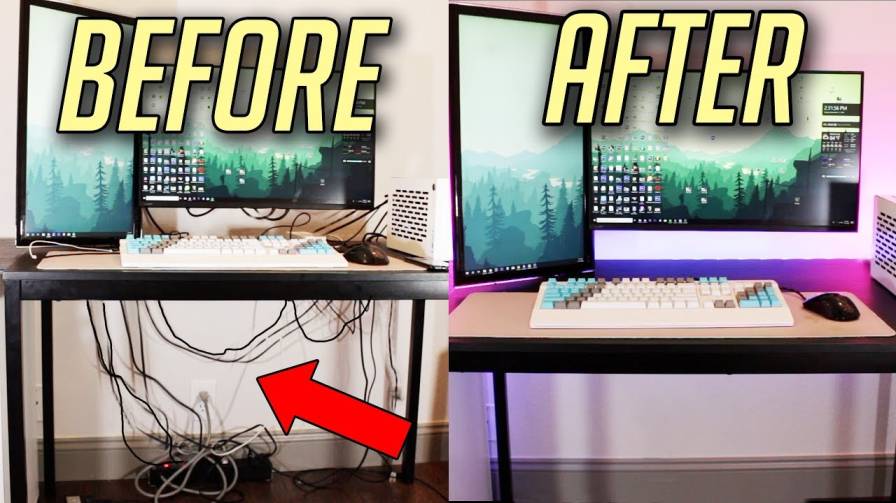 How to Effortlessly Hide Power Supply Cables in Your Home Office