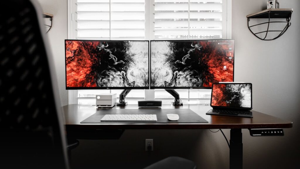 Dual-Monitor Desk