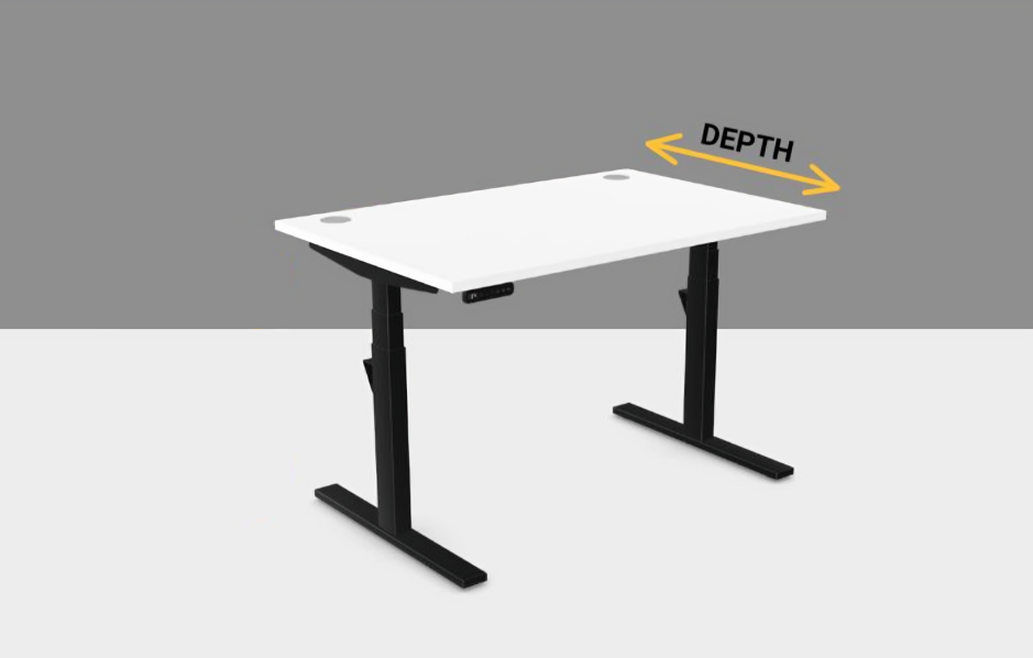 Measuring Desk Depth